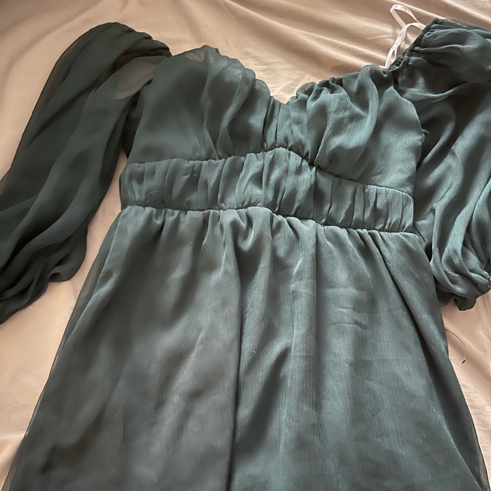 Dark Green Dress